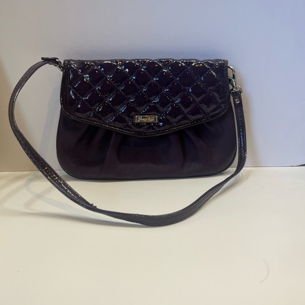 Grace Adele Quilted Purple Clutch - Picture 4 of 13